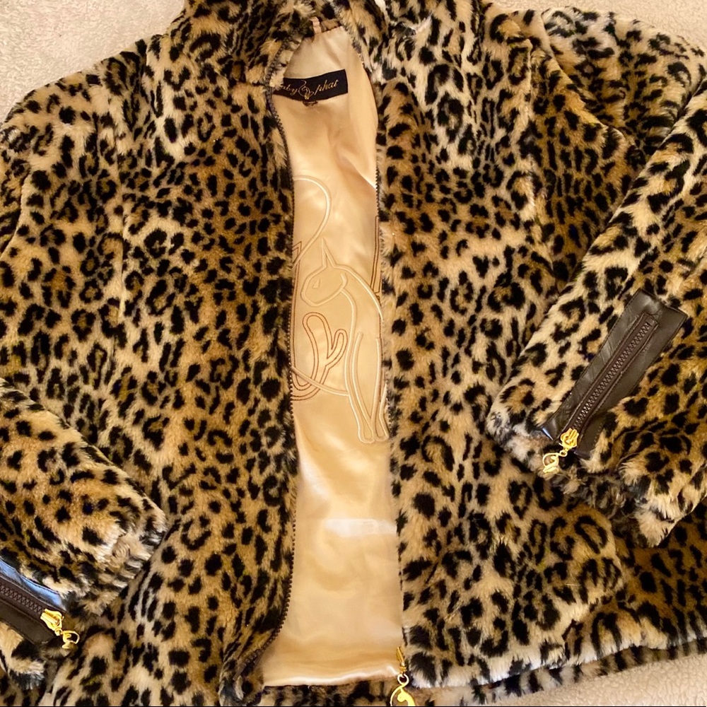 Faux Fur Leopard Jacket